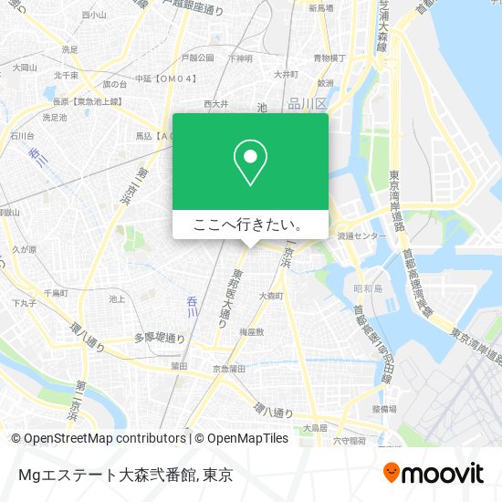 Mgエステート大森弐番館地図