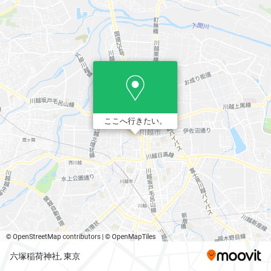 六塚稲荷神社地図
