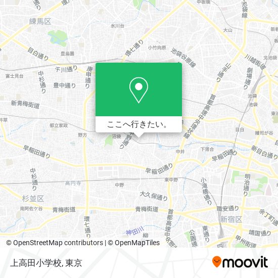 上高田小学校地図