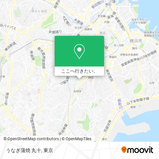 うなぎ蒲焼 丸十地図