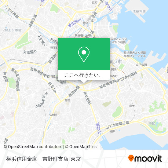 横浜信用金庫　吉野町支店地図