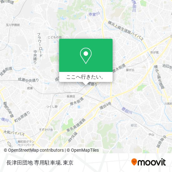長津田団地 専用駐車場地図