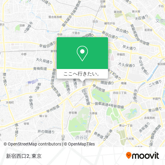 新宿西口2地図