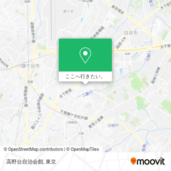高野台自治会館地図