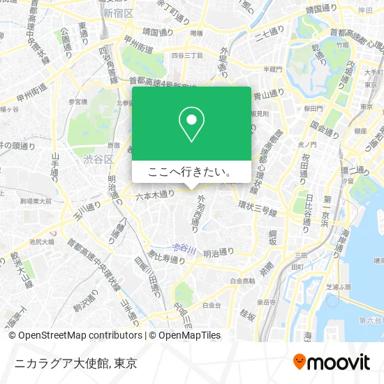 ニカラグア大使館地図
