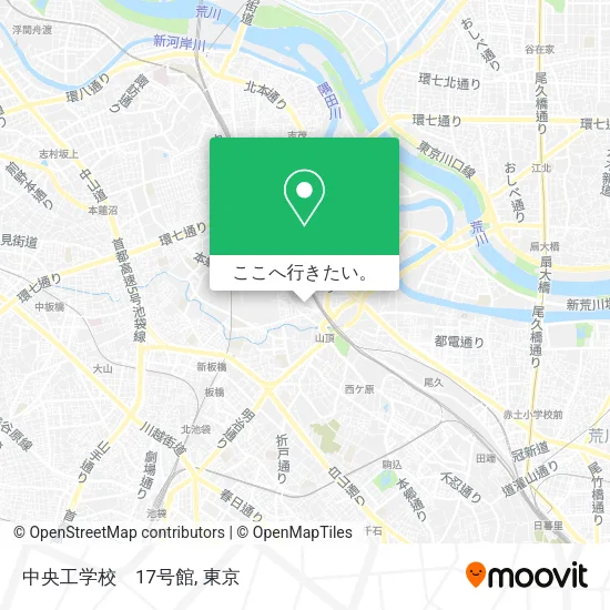 中央工学校　17号館地図