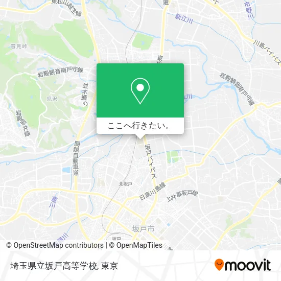埼玉県立坂戸高等学校地図