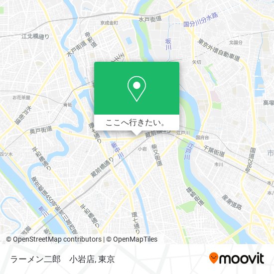 ラーメン二郎　小岩店地図