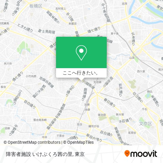 障害者施設 いけぶくろ茜の里地図