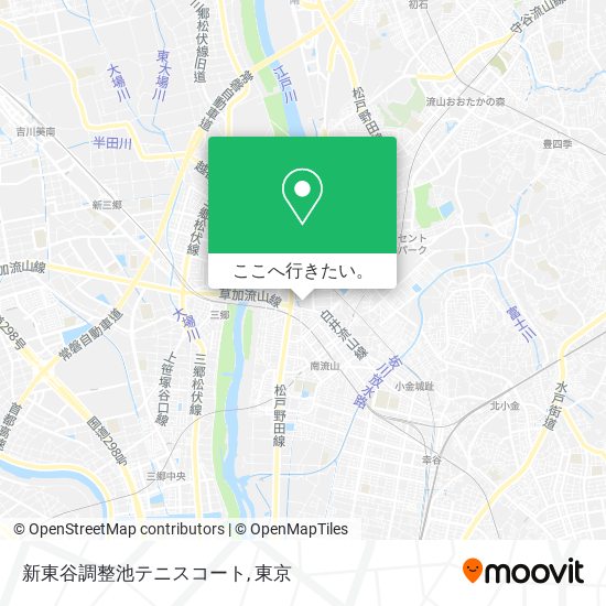 新東谷調整池テニスコート地図