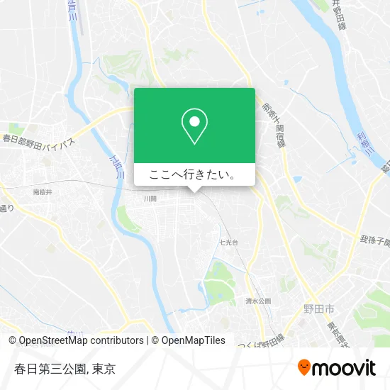 春日第三公園地図