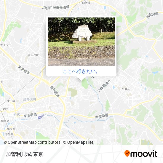 加曽利貝塚地図
