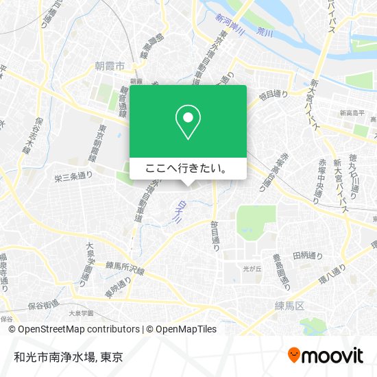 和光市南浄水場地図