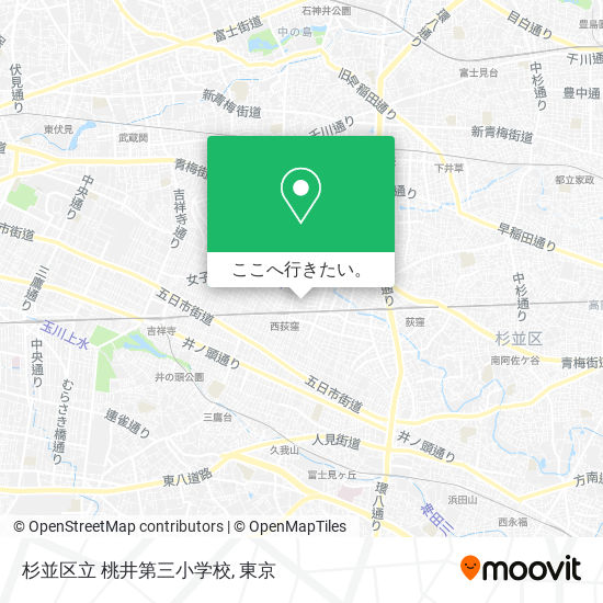 杉並区立 桃井第三小学校地図