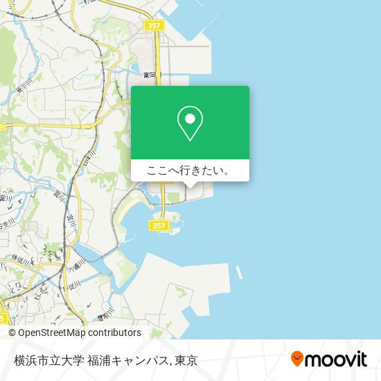 横浜市立大学 福浦キャンパス地図