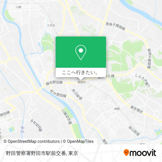 野田警察署野田市駅前交番地図