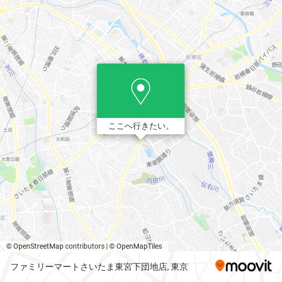 ファミリーマートさいたま東宮下団地店地図