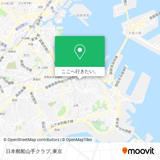 日本郵船山手クラブ地図