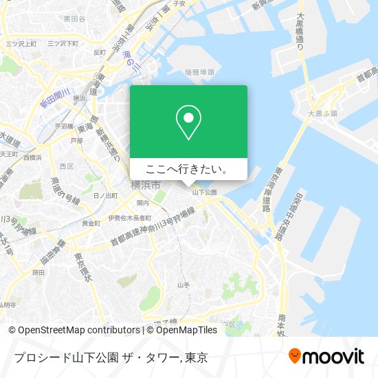 プロシード山下公園 ザ・タワー地図