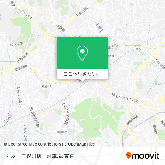 西友　二俣川店　駐車場地図