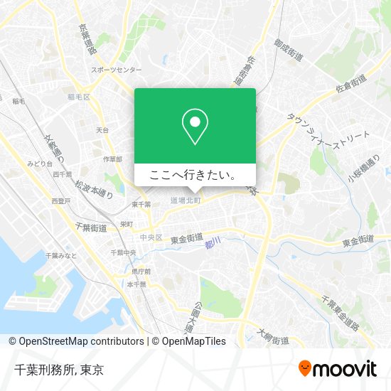 千葉刑務所地図