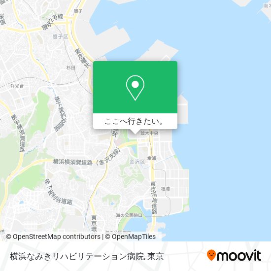 横浜なみきリハビリテーション病院地図