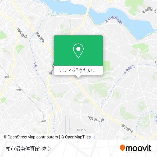 柏市沼南体育館地図