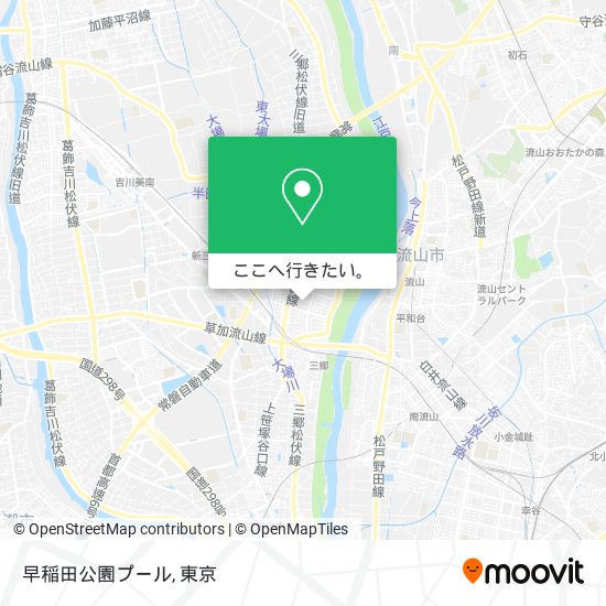 早稲田公園プール地図