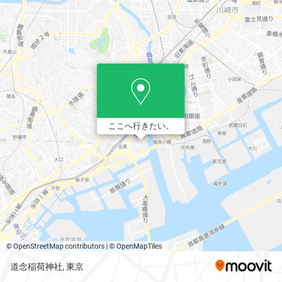 道念稲荷神社地図