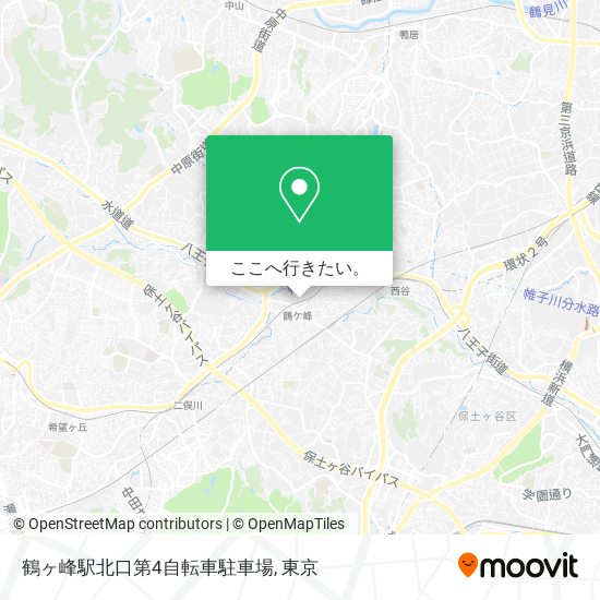 鶴ヶ峰駅北口第4自転車駐車場地図