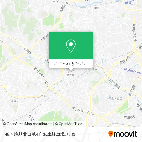 鶴ヶ峰駅北口第4自転車駐車場地図