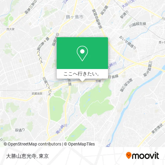 大勝山恵光寺地図