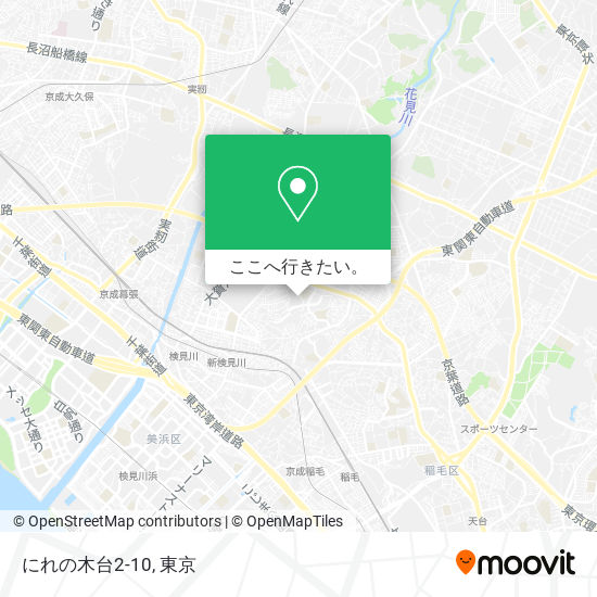 にれの木台2-10地図