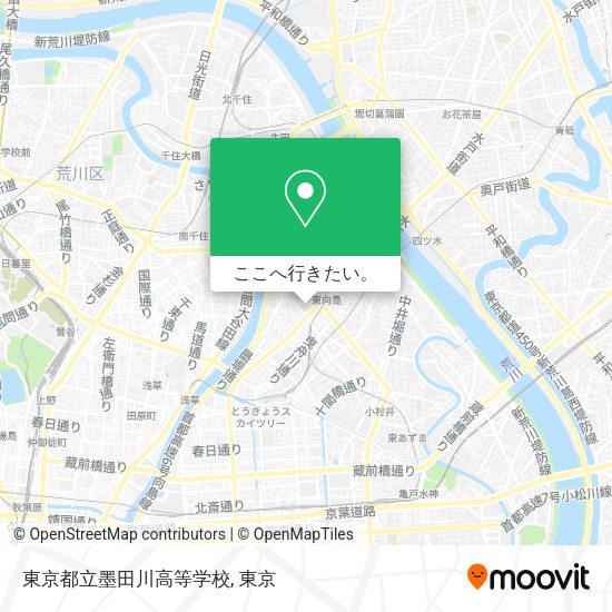 東京都立墨田川高等学校地図