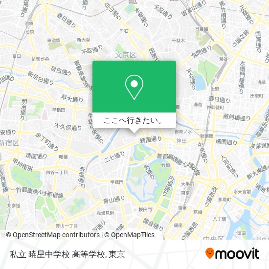 私立 暁星中学校 高等学校地図