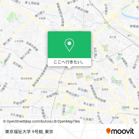 東京福祉大学 9号館地図