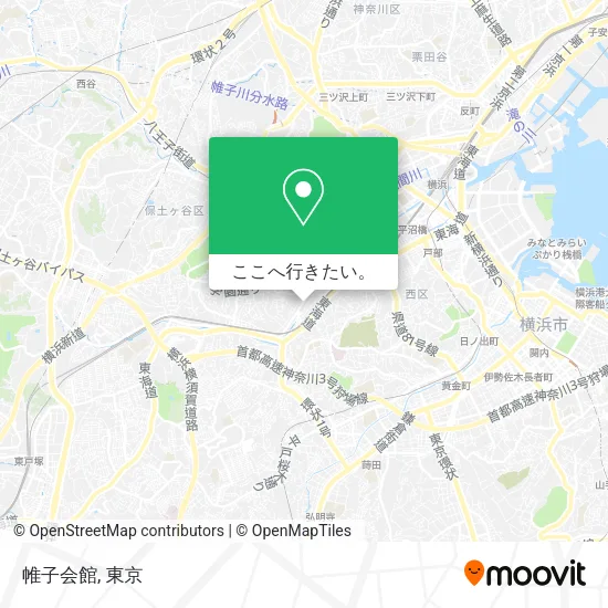 帷子会館地図