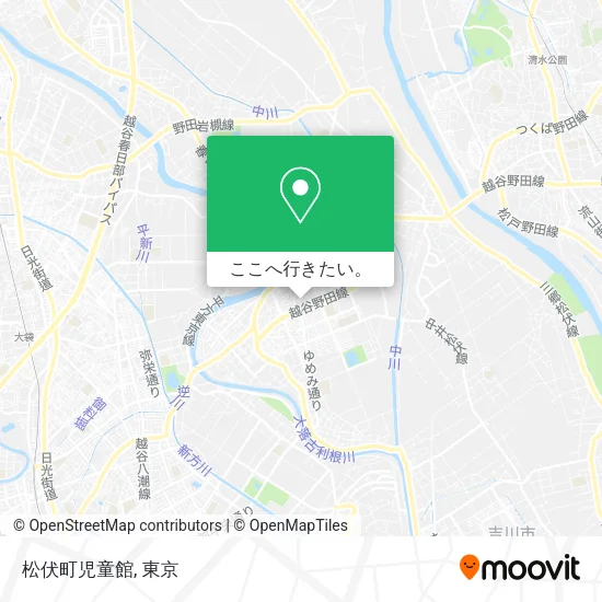 松伏町児童館地図
