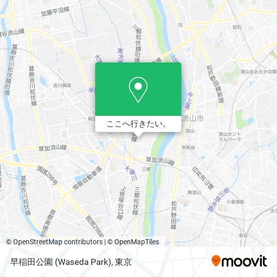 早稲田公園 (Waseda Park)地図
