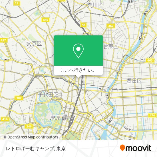 レトロげーむキャンプ地図