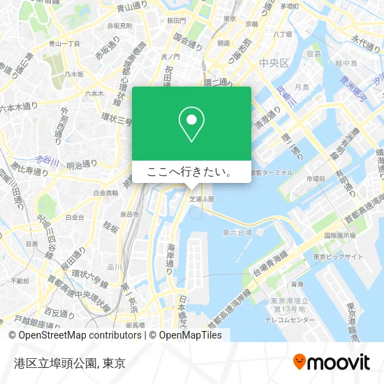 港区立埠頭公園地図