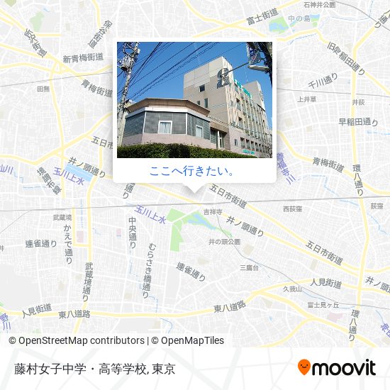 藤村女子中学・高等学校地図