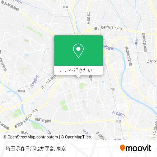 埼玉県春日部地方庁舎地図