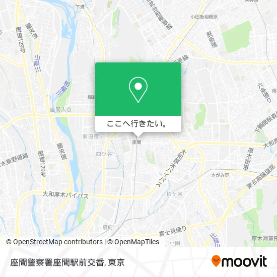 座間警察署座間駅前交番地図