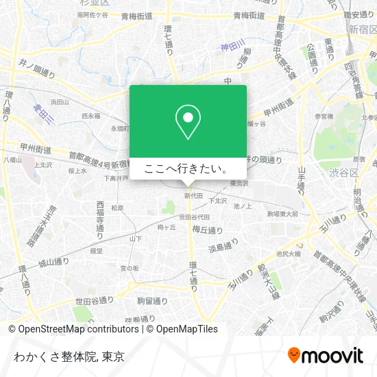 わかくさ整体院地図