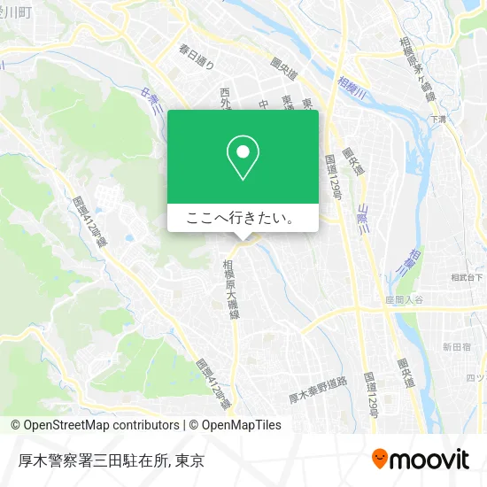 厚木警察署三田駐在所地図