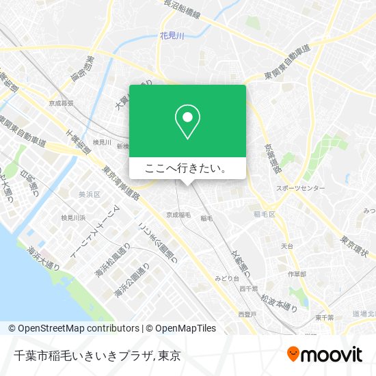 千葉市稲毛いきいきプラザ地図