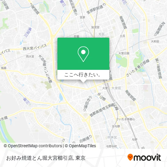 お好み焼道とん堀大宮櫛引店地図