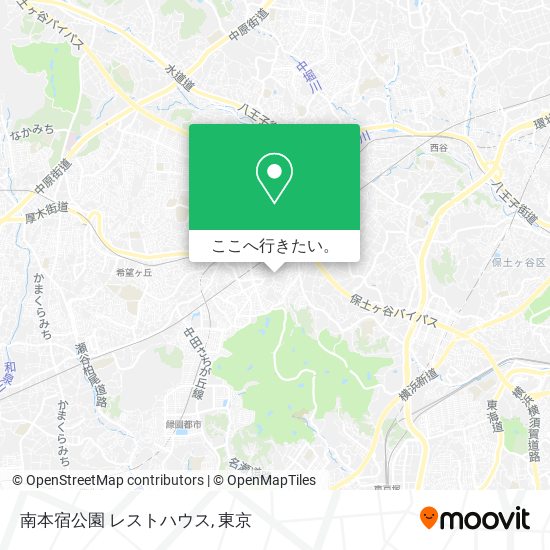 南本宿公園 レストハウス地図