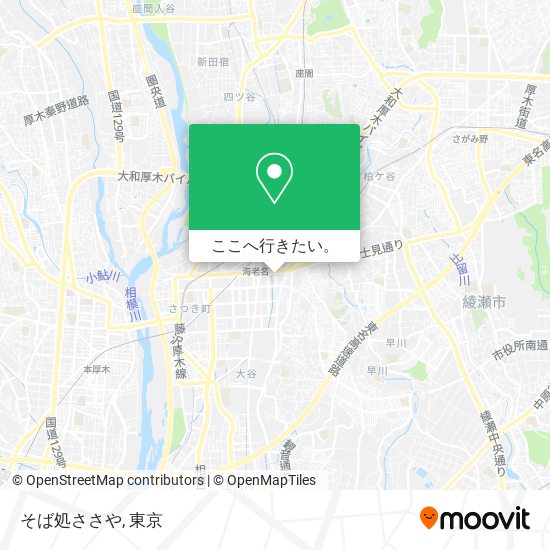 そば処ささや地図